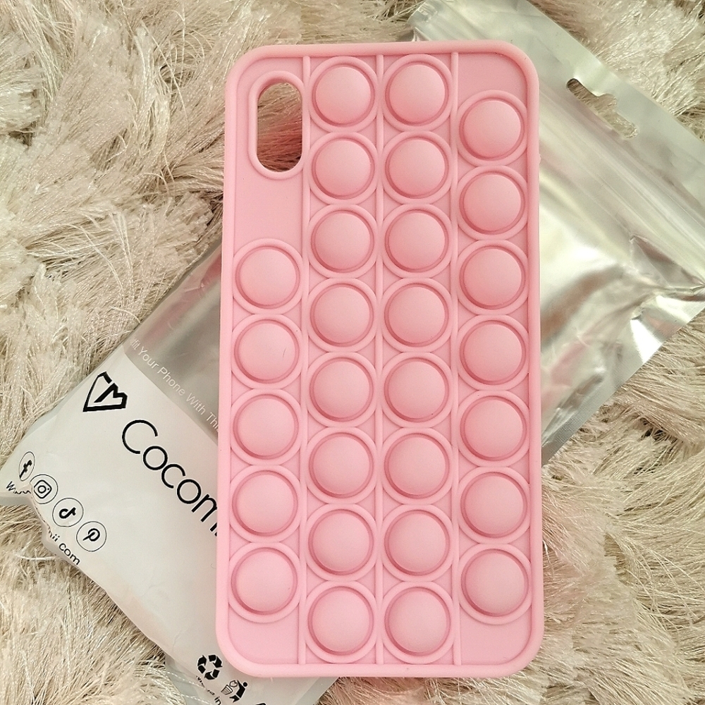 ✨5/$25✨Cocomii Sensory iPhone Xs Max 6.5 Case, Push Pop Fidget Toy, Pink
